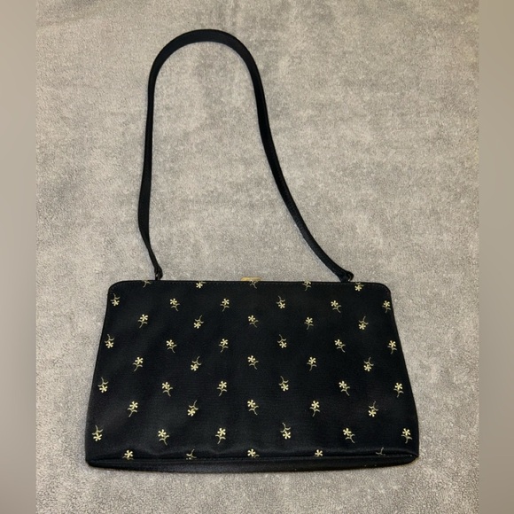 Vintage Esprit clasp embroidered shoulder handbag - Picture 4 of 6